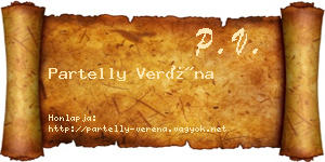 Partelly Veréna névjegykártya